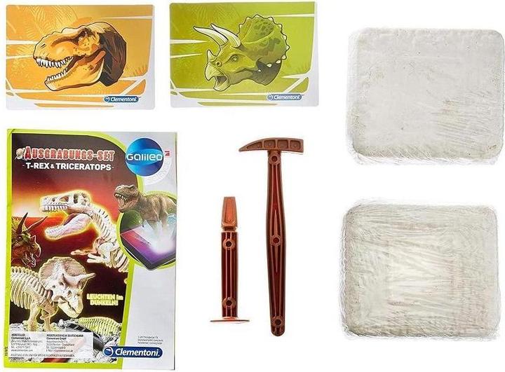 Produktbild Clementoni Ausgrabungset T-Rex& Triceratop