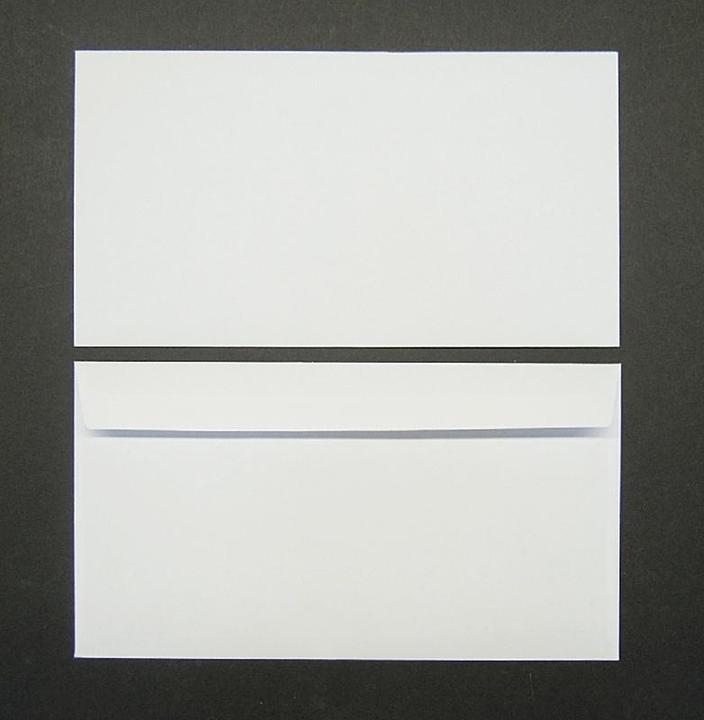 Actual product image Blanke Envelopes 125x235mm 80g/sqm adhesive PU=1000 pieces white (1000 x)