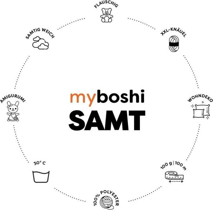 Produktbild Myboshi Samt Amigurumi-Wolle 100g (100 m)