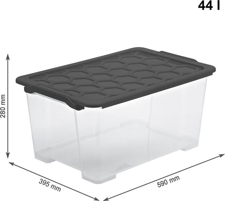 Image du produit Rotho Box 44L Evo Safe 59x39,5x28cm 1008108853 (59 x 39,5 x 28 cm, 44 l)