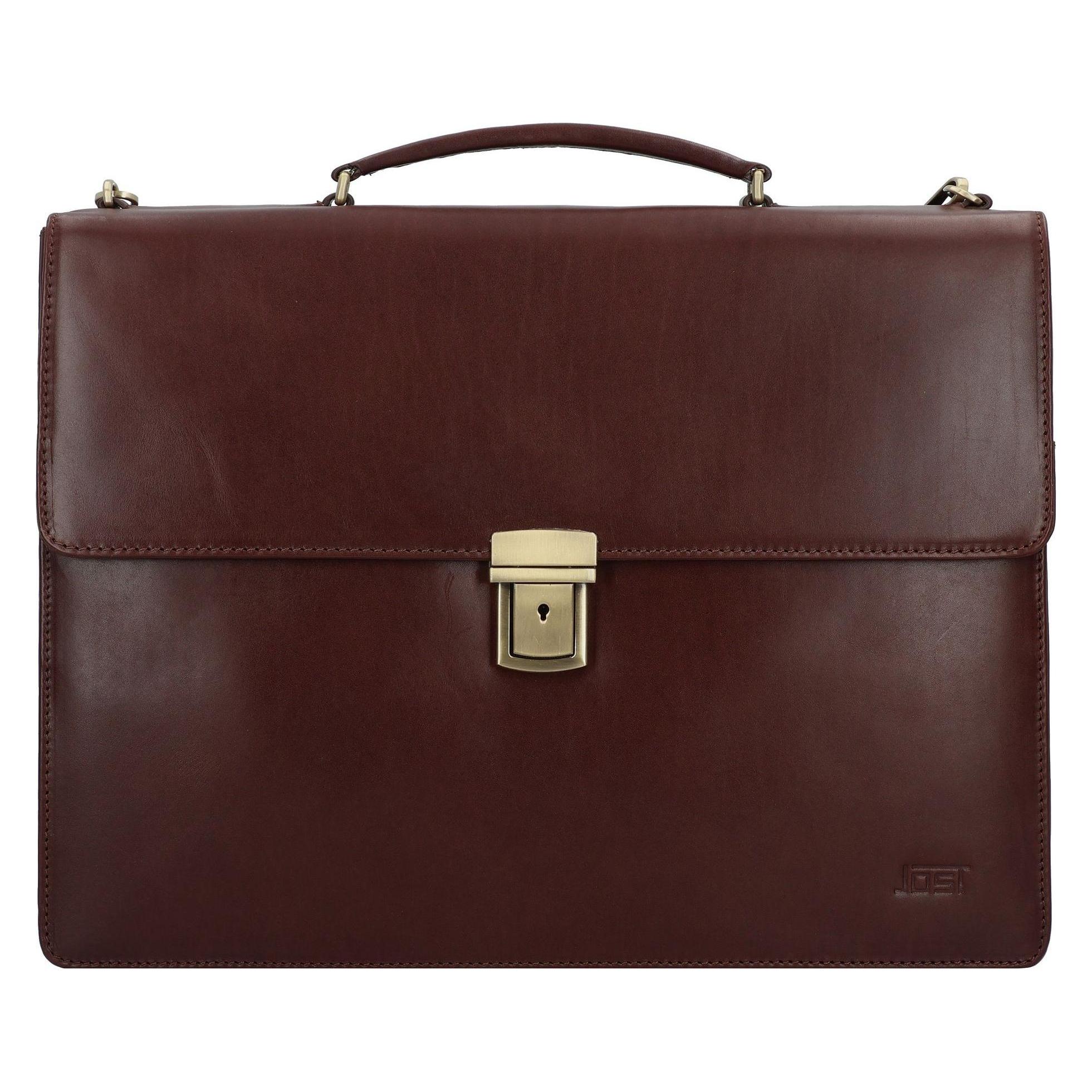 Jost Skagen Aktentasche Leder 40 Cm Laptopfach (17"), Notebooktasche, Braun