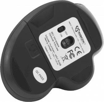 Actual product image Sbox ergonomisk trådløs mus - 1600 dpi - sort