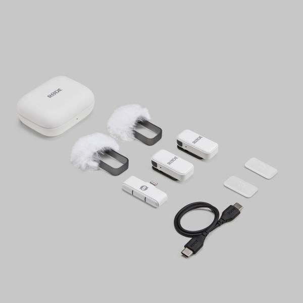 Produktbild RØDE Wireless Micro Drahtloses Mikrofon Lightning Weiss mit Soft-Case