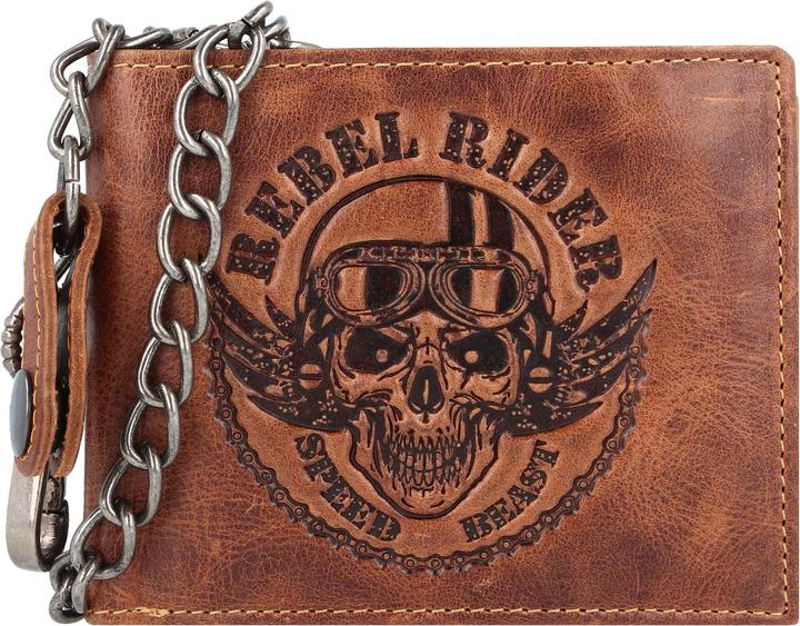 Actual product image Greenburry Rebel Rider biker wallet leather 13 cm