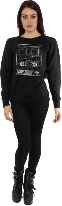 Actual product image Disney Womens/Ladies Cars Jackson Storm Blueprint Sweatshirt (XL)