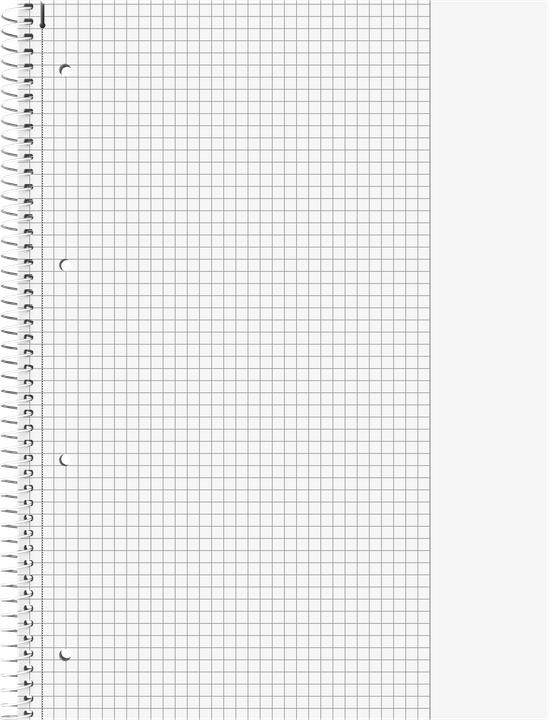 Actual product image College pad Student A4 90g/sqm 80 sheets ruled 26 azure (A4, Checked)