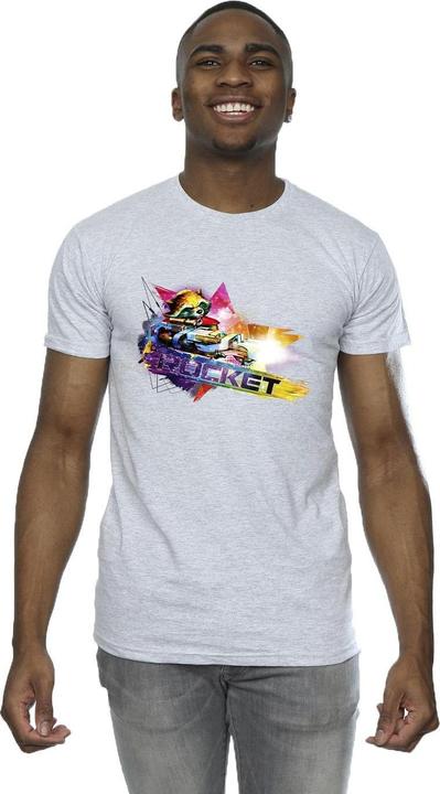 Image du produit - T-shirt GUARDIANS OF THE GALAXY ABSTRACT ROCKET RACCOON - Homme (L)