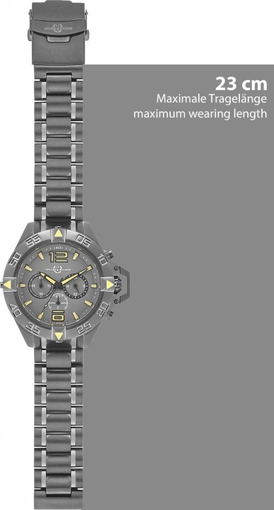 Produktbild Spears & Walker Quarzuhr Varus II Edelstahl Anthrazit - 34108 (Chronograph, 49 mm)