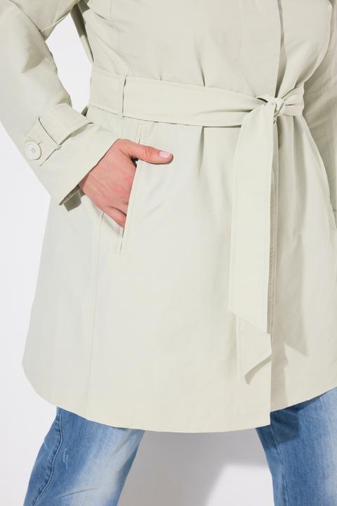 Produktbild Ulla Popken Trenchcoat, A-Linie, Hemdkragen, Bindegürtel (46, 48)