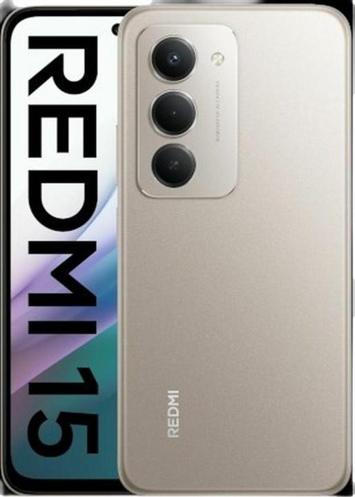 Actual product image Xiaomi Redmi 15 4G (256 GB, Titan Gray, 6.90", Hybrid Dual SIM, 4G)