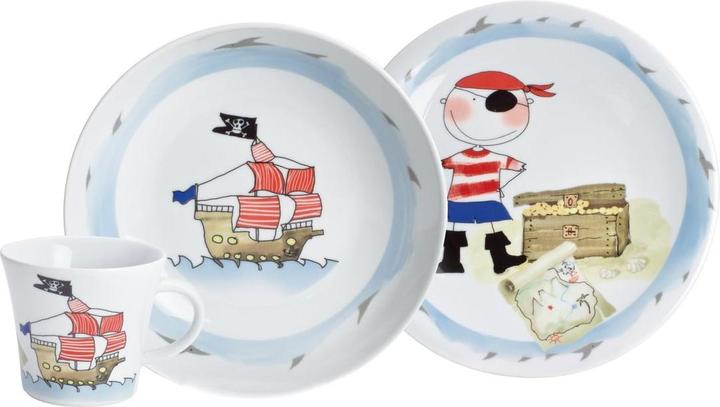 Produktbild Kahla 3-teiliges Porzellan Kindergeschirr Schatzpirat