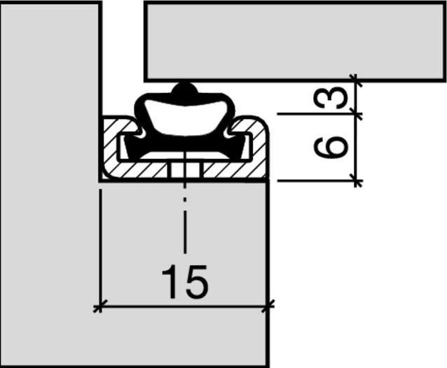 Actual product image Hebgo Retaining profiles 125