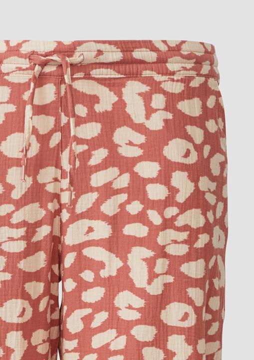 Produktbild S.Oliver Hose Gemusterte Hose aus Musselin (50)