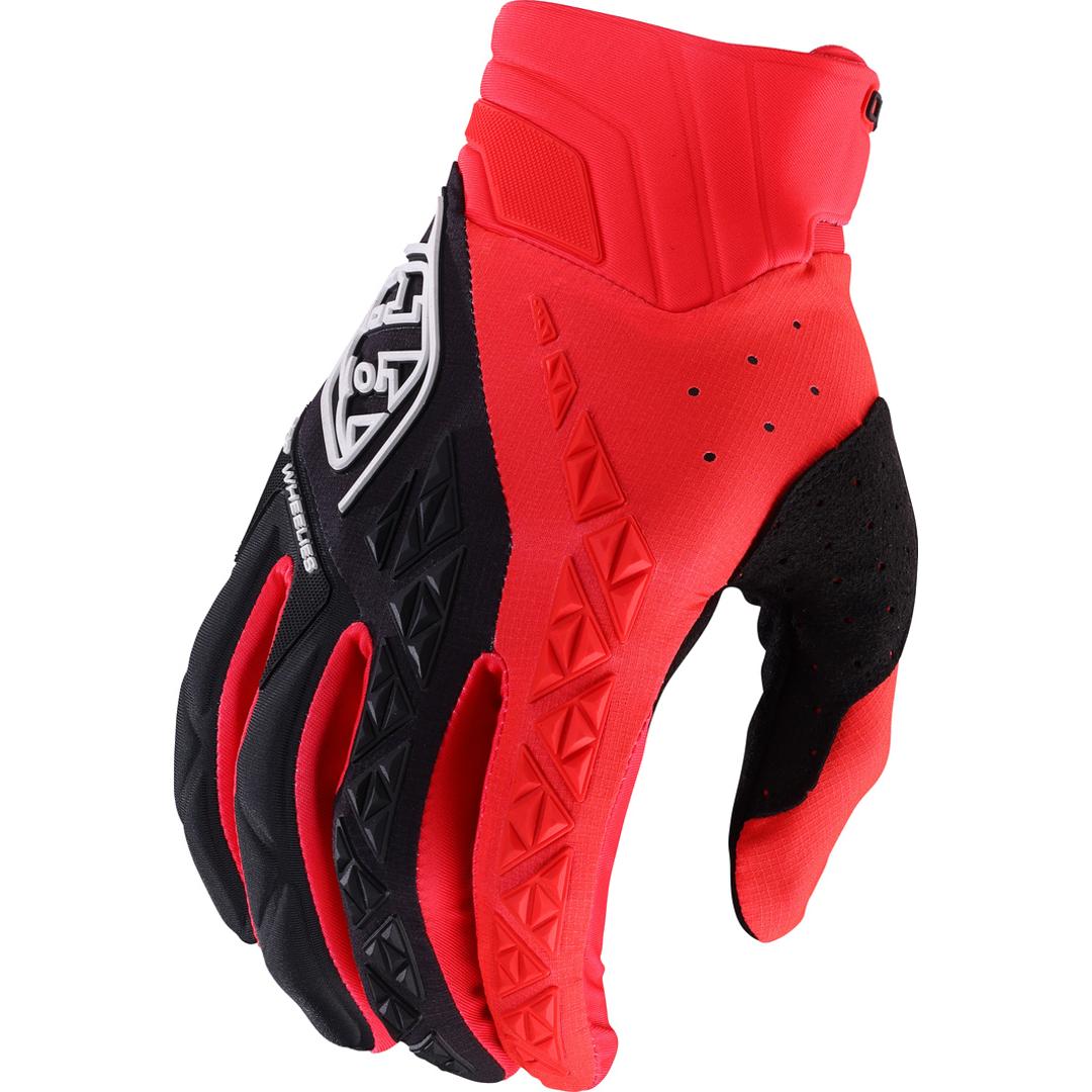 Troy Lee Designs, Handschuhe, SE Pro Handschuh, Solid, glo red, L, Rot, (L)