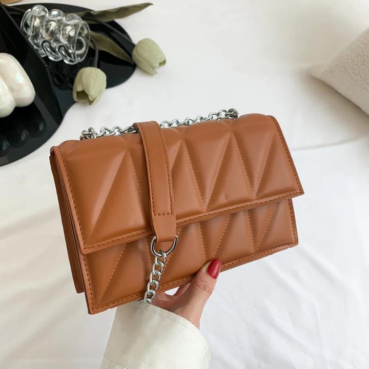 Only-Bags.Store Mode Trend Crossbody Einzeltasche Kette Kleine quadratische Tasche