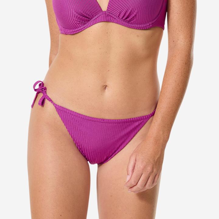 Produktbild Decathlon Bikini-Slip Damen Sandy Folk strukturiert Polyamid (40, 42)