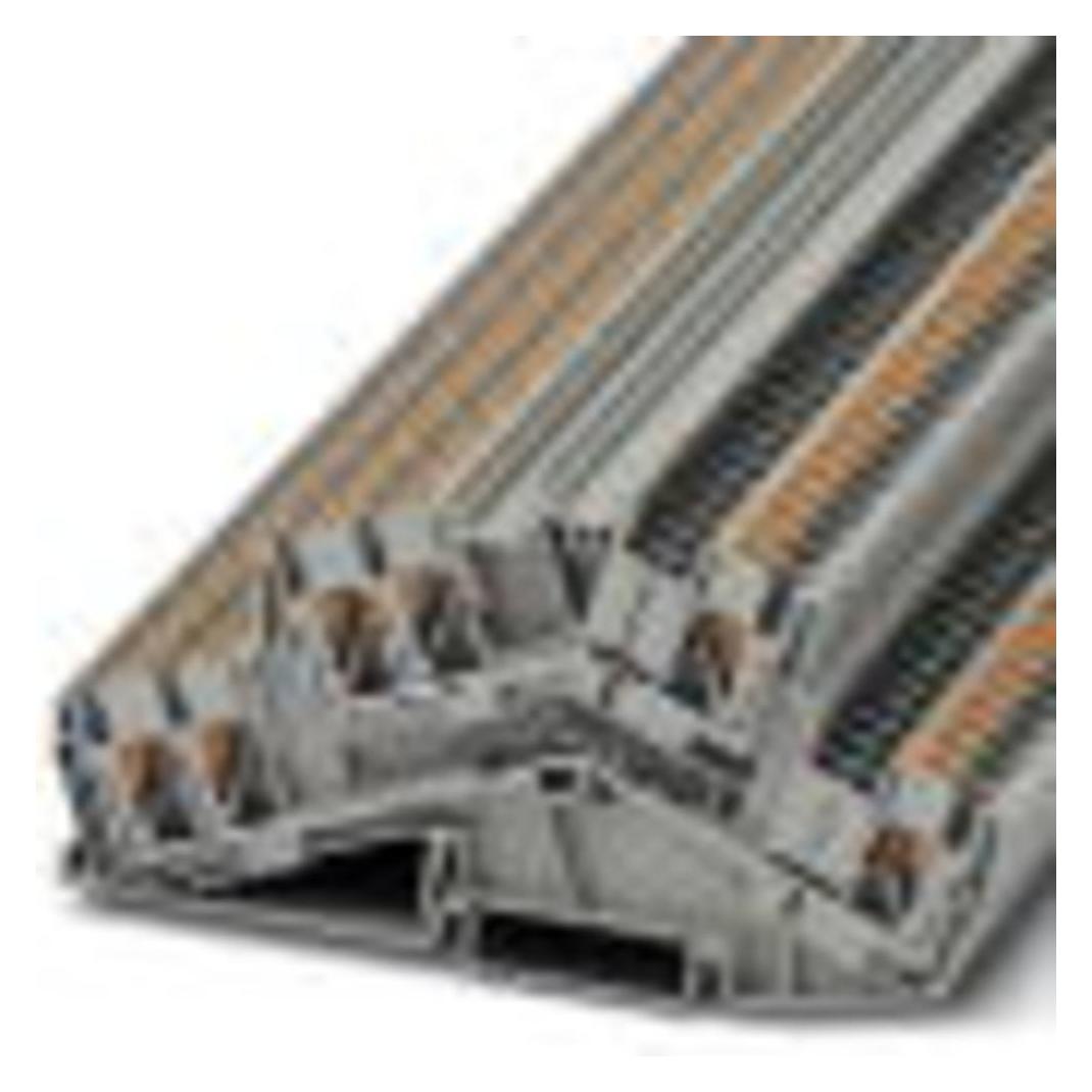 Phoenix Contact Grigio Pttbs 2,5-Twin 3210600 Terminale A Doppio Livello 0,14 Mm² 2,50 Mm² 50 Pz., Cavo + Spina Elettrica,