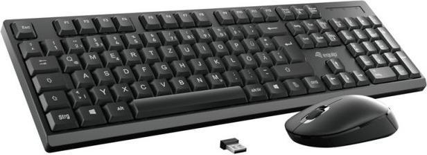 Actual product image equip Wireless combi keyboard+mouse, black, German (DE, Wireless)