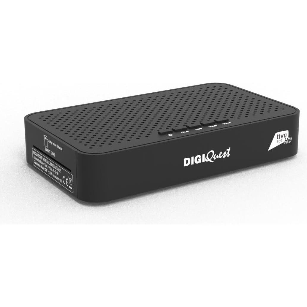 Digiquest Tivùsat Maximo Combo Receiver mit DVB-S2 und DVB-T2, Aufnahmefunktion und DAZN-Kanälen (DVB-S2, DVB-T2) (RICD1246)