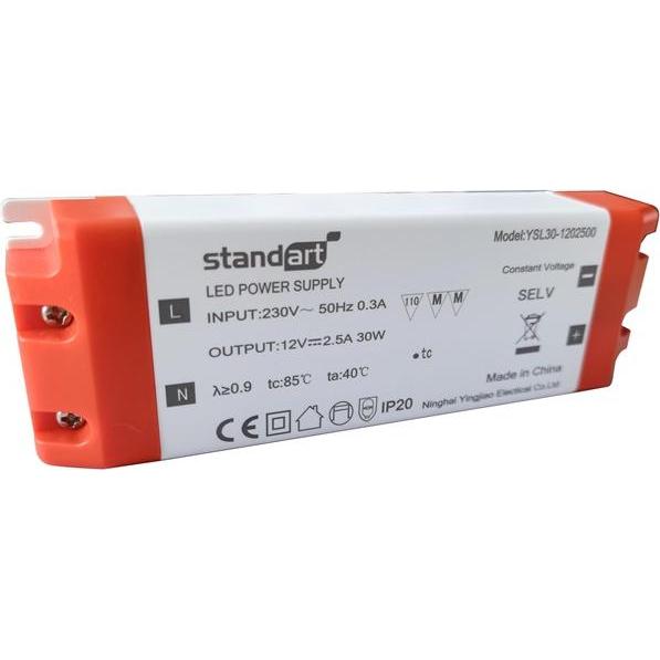 Standart POWER ADAPTER LED 30W 2.5A 12V DC IP20, Weiteres Smartphone Zubehör