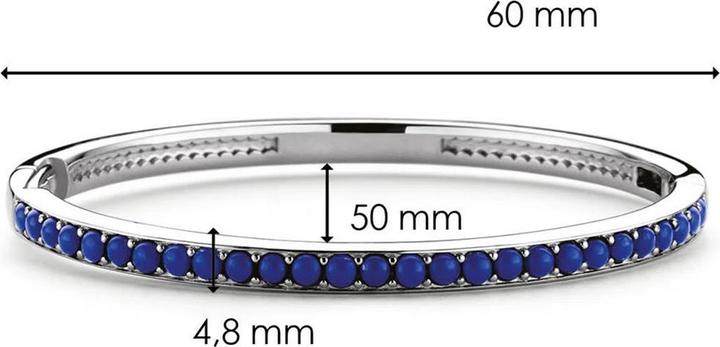 Produktbild Ti Sento Milano Armreif Lapisblaue Steine 2880BL (6 cm, 925 Sterling Silber)