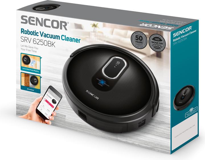 Image du produit Sencor Robot de nettoyage SRV 6250BK (Torchon d'essuyage)