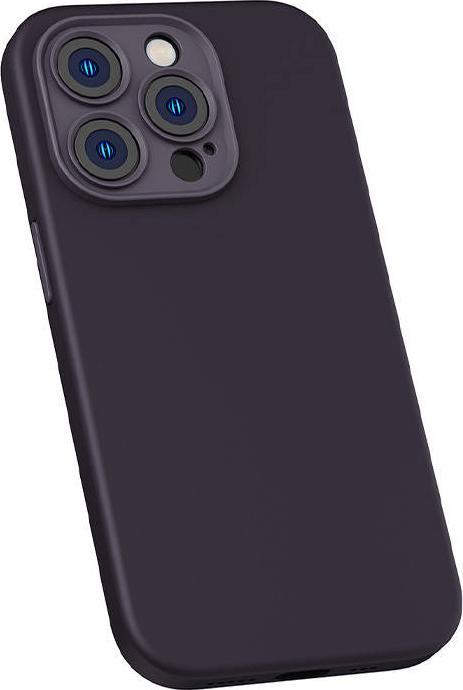 Produktbild Baseus Liquid Silica Gel Case for iPhone 14 Pro (Elderberry)+ tempered glass + cleaning kit (Apple iPhone 14 Pro)