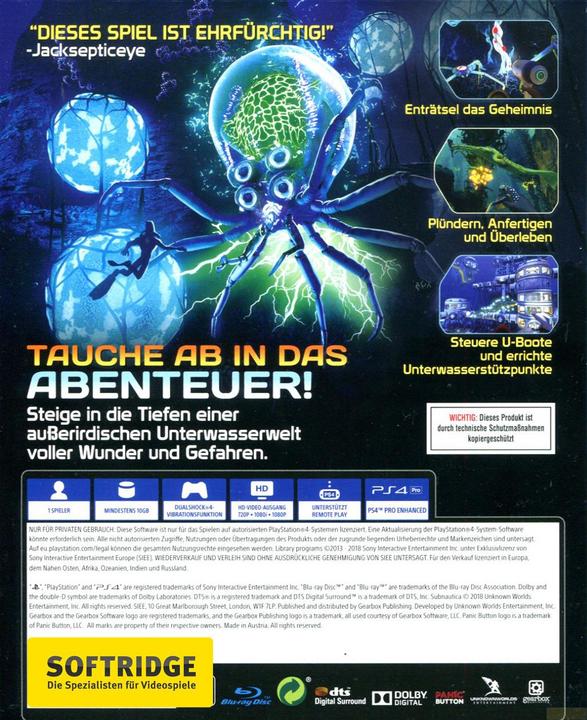 Produktbild Gearbox Subnautica (PS4, DE)