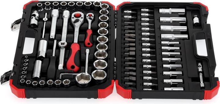 Produktbild Gedore Red red Steckschlüsselsatz, 94-teilig, Mit Umschaltknarren, Ratschen, Steckschlüssel und Bitsatz
