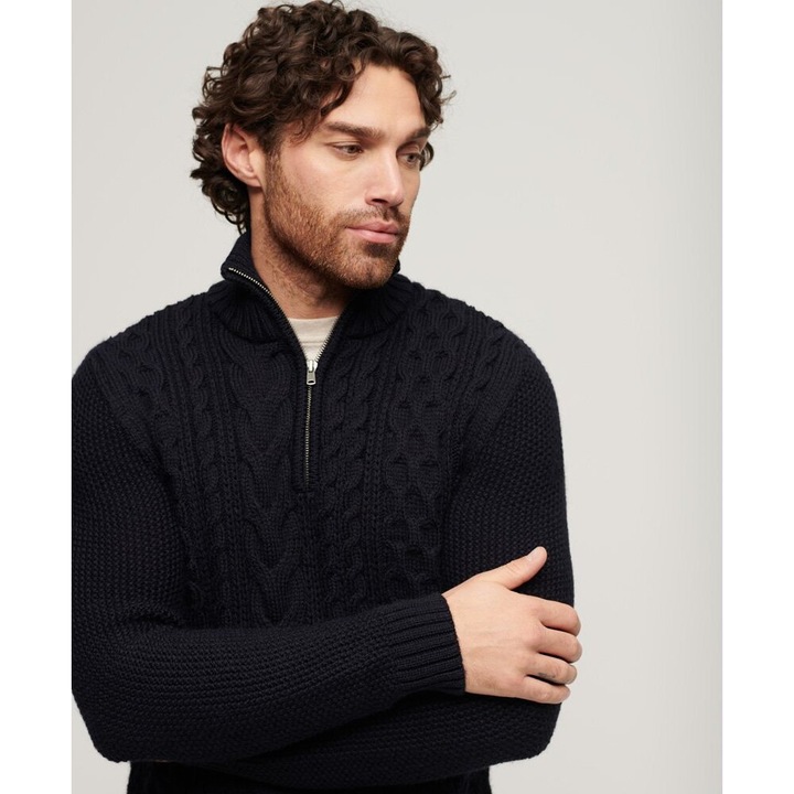 Produktbild Superdry pullover mit halbem reissverchlu au trick uperdry jacob cable (S)