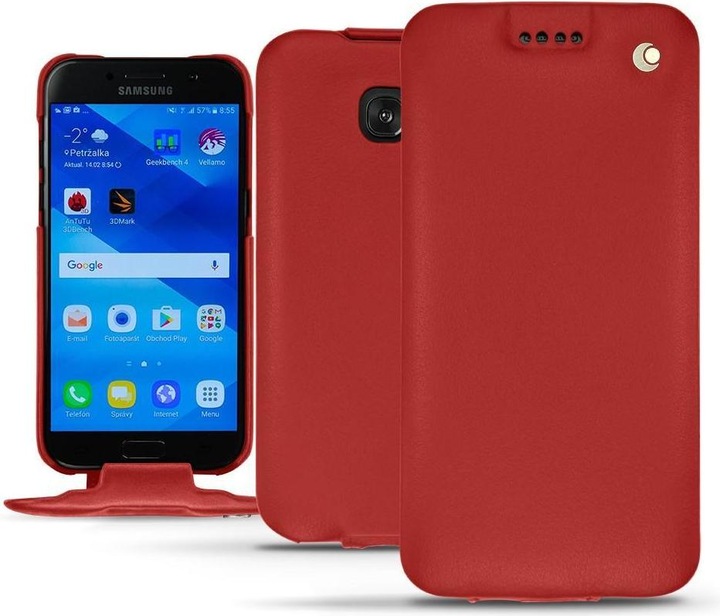 Noreve Lederschutzhülle vertikal (Samsung Galaxy A3 (2017))