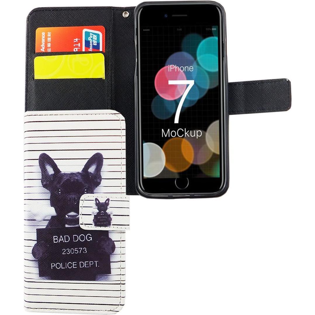 König Design Schutz Handy Hülle für Apple iPhone 7 Case Cover Tasche Wallet Etui Handyhülle (Apple iPhone 7), Smartphone...