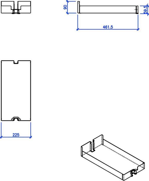 Produktbild Peka Metall Einhängetablar Liro (1 Stk.)