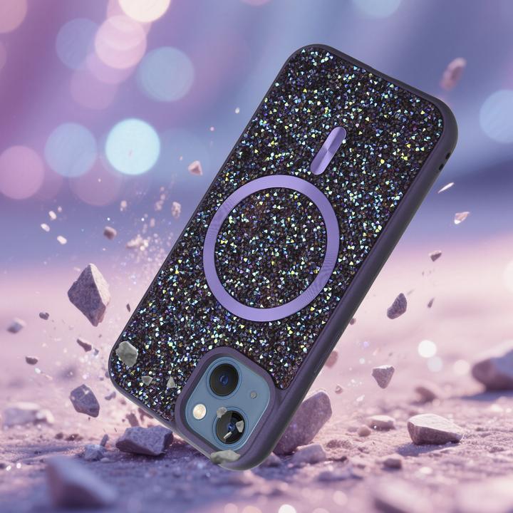 Image du produit Cadorabo Coque pour Apple iPhone 13 / 14 Paillettes Scintillant Design (Apple iPhone 13, Apple iPhone 14)