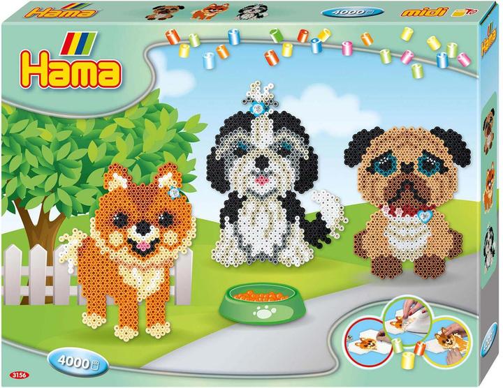 Actual product image Hama Perlen Ironing beads set Midi G1013156-0 Dog friends
