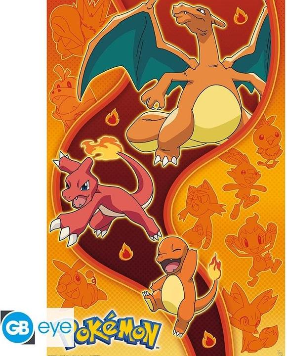 GB Eye Pokemon - Typ Feuer (91.5 x 61 cm)
