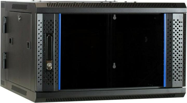 Produktbild Dsit 6 HE Serverschrank, wendbares Wandgehäuse mit Glastür (BxTxH) 600 x 600 x 368mm (6 HE, 19 Zoll Rack)