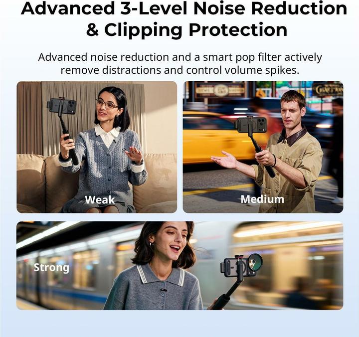Actual product image SmallRig 5715 S70 Wireless Microphone with Multi-Device Compatibility (Black)