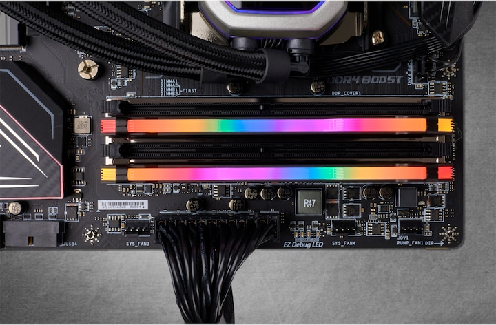 Productafbeelding Corsair Vengeance RGB Pro (2 x 32GB, 3600 MHz, DDR4 RAM, DIMM 288 pin)