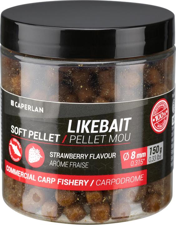 Immagine prodotto Caperlan Pellet da pesca alla fragola 8 mm