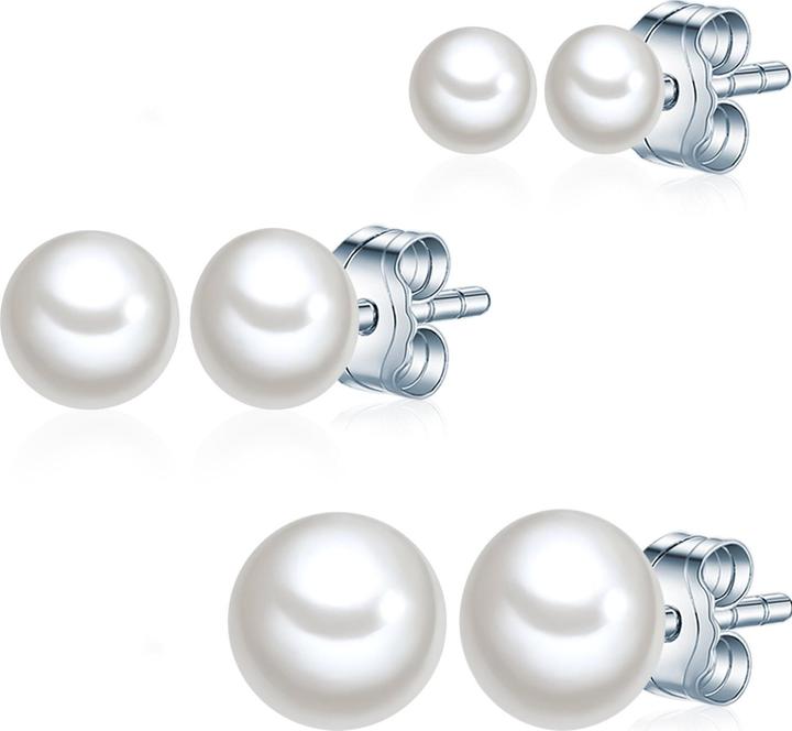 Valero Pearls Damen Sterling Silber Süsswasser-Zuchtperlen silber - 15040 (925er Silber)