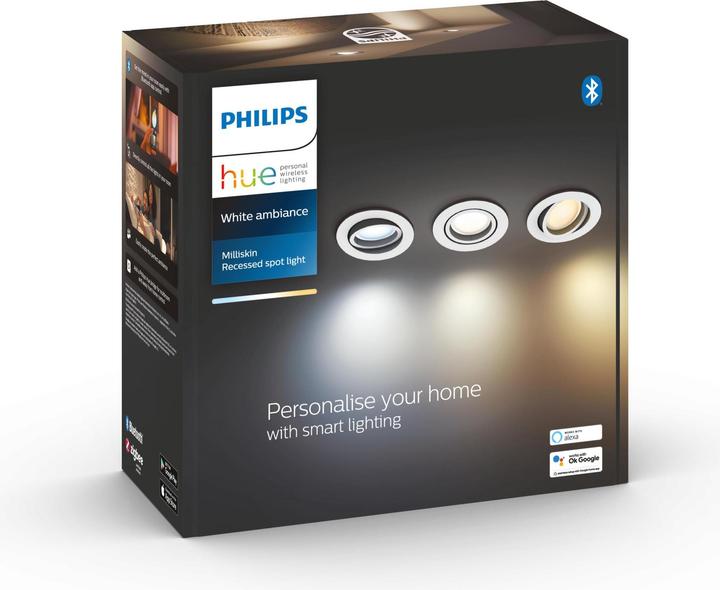 Immagine prodotto Philips Hue White Ambiance Milliskin inkl. Dimmschalter (350 lm, GU10)