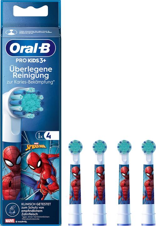 Oral-B Aufsteckbürsten Kids Spiderman (4 x)