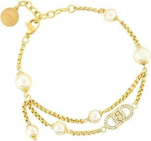 Produktbild Liu Jo Designer Gold-Plated Bracelet With Crystals And Artificial Pearls Lj2918