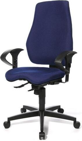 Realspace Bureaustoel Eiger synchroonmechanisme stof blauw