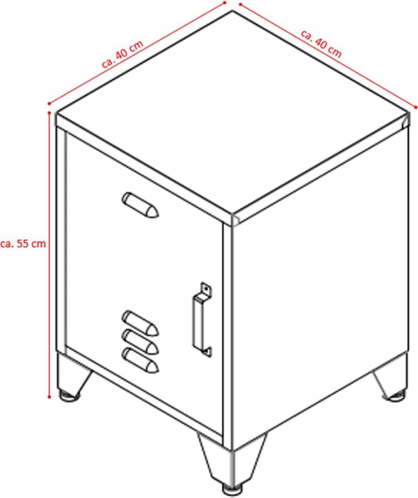 Actual product image Jet-Line Filing cabinet Industrial cupboard Office cupboard Metal cupboard MINSKOW Locker red