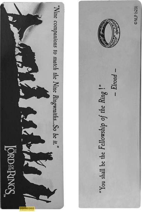 Immagine prodotto Cinereplicas Segnalibro del Signore degli Anelli La Compagnia dell'Anello 14 x 4 cm