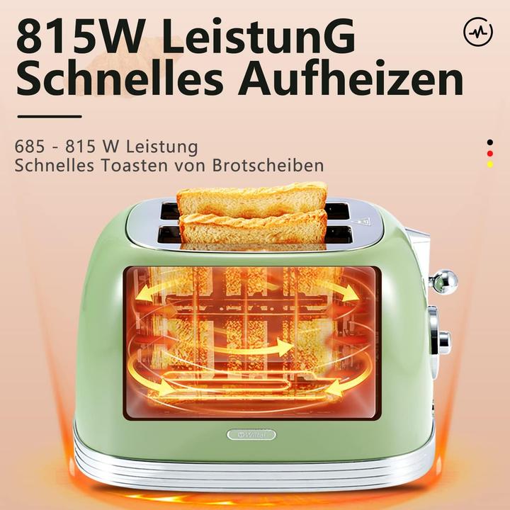 Produktbild Wiltal Toaster mit Brötchenaufsatz und Timer-Anzeige