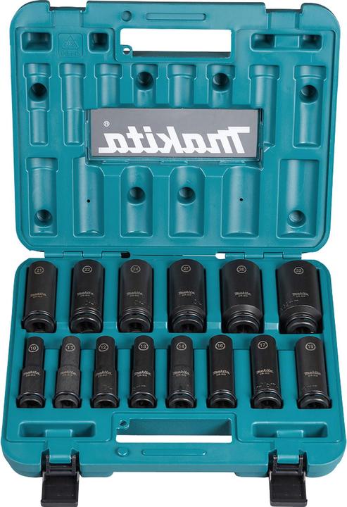 Makita B-52308 (32 mm, 19 mm, 12 mm, 24 mm, 14 mm, 22 mm, 16 mm, 23 mm, 10  mm, 21 mm, 18 mm, 27 mm, 31 mm, 17 mm, 11 mm, 15 mm, 26 mm, 30 mm, 28 mm, 29 mm, 13 mm, 20 mm, 25 mm)