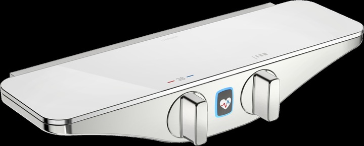 Immagine prodotto Hansa Hansaemotion Wellfit rubinetto per doccia, funzionamento a batteria, Bluetooth, vetro di sicur